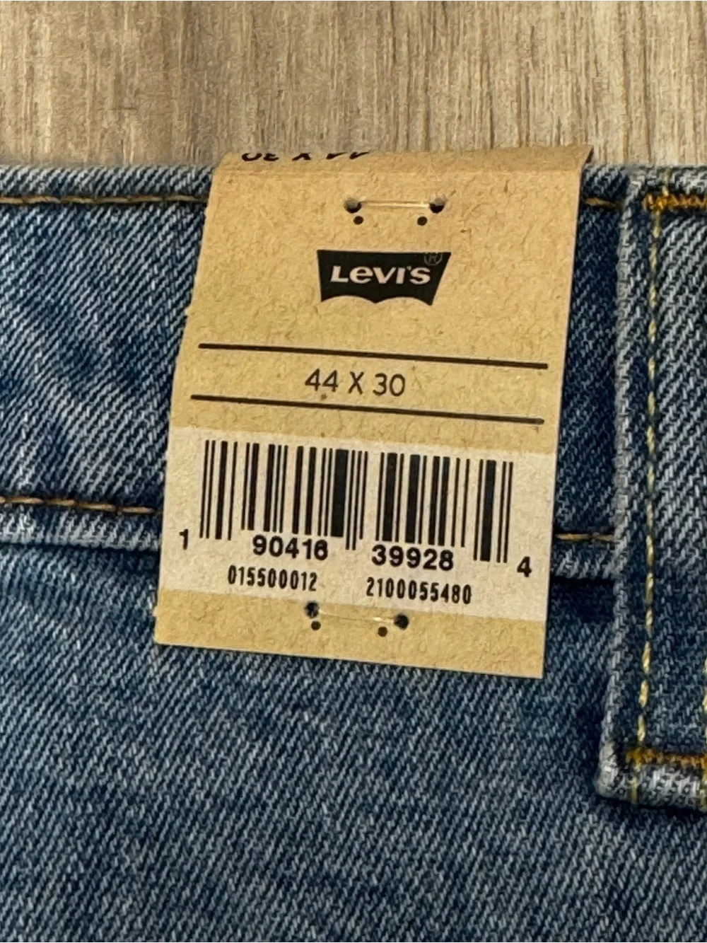 Levis 550 Relaxed Fit Jeans Mens 44x30 Medium Wash Denim Tapered Leg Classic New